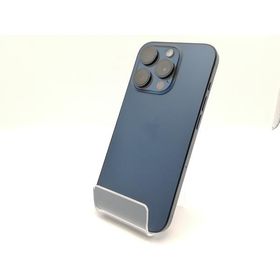 【中古】Apple 国内版 【SIMフリー】 iPhone 15 Pro 128GB ブルーチタニウム MTUA3J/A【新宿東口】保証期間１ヶ月【ランクB】