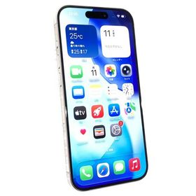 中古 Apple iPhone15 Pro 256GB ホワイトチタニウム MTUD3J／A SIMフリー