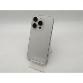 【中古】Apple 国内版 【SIMフリー】 iPhone 15 Pro 128GB ホワイトチタニウム MTU83J/A【大須アメ横】保証期間１ヶ月【ランクC】