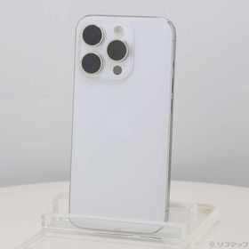 〔中古〕Apple(アップル) iPhone15 Pro 128GB ホワイトチタニウム MTU83J／A SIMフリー〔258-ud〕