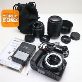 新品同様 Nikon D3300 ダブルズームキット ブラック 即日発送 Nikon デジタル一眼カメラ デジタルカメラ あすつく 土日祝発送OK