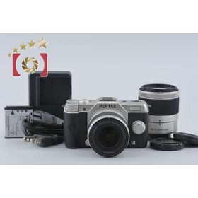 【中古】PENTAX ペンタックス Q10 ダブルズームレンズキット シルバー シャッター回数僅少