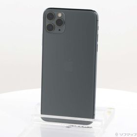 (中古)Apple iPhone11 Pro Max 512GB ミッドナイトグリーン NWHR2J/A SIMフリー(262-ud)