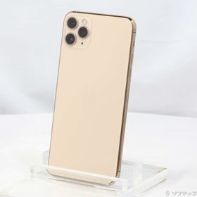 (中古)Apple iPhone11 Pro Max 256GB ゴールド MWHL2J/A SIMフリー(276-ud)