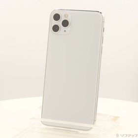 (中古)Apple iPhone11 Pro Max 256GB シルバー MWHK2J/A SIMフリー(258-ud)
