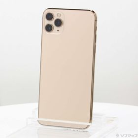 (中古)Apple iPhone11 Pro Max 256GB ゴールド MWHL2J/A SoftBank(344-ud)