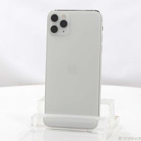 (中古)Apple iPhone11 Pro Max 256GB シルバー MWHK2J/A SIMフリー(348-ud)