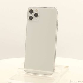 (中古)Apple iPhone11 Pro Max 512GB シルバー MWHP2J/A SoftBank(276-ud)