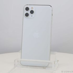 (中古)Apple iPhone11 Pro Max 256GB シルバー MWHK2J/A SoftBank(269-ud)