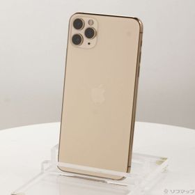 (中古)Apple iPhone11 Pro Max 64GB ゴールド MWHG2J/A SoftBank(262-ud)