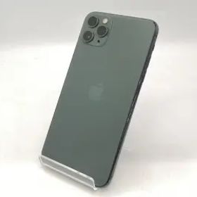 【中古】Apple au 【SIMロック解除済み】 iPhone 11 Pro Max 64GB ミッドナイトグリーン MWHH2J/A【広島本通】保証期間１ヶ月【ランクC】