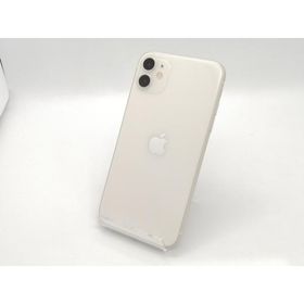 【中古】Apple docomo 【SIMロック解除済み】 iPhone 11 64GB ホワイト MWLU2J/A【広島本通】保証期間１ヶ月【ランクC】