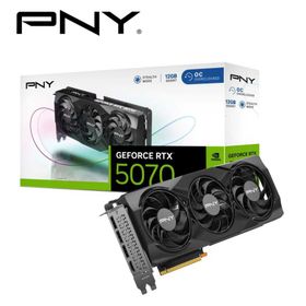 PNY｜ピーエヌワイ PNY GeFORCE RTX 5070 12GB Overclocked TripleFan / PCI Express 5.0 グラフィックスボード(ブラック) VCG507012TFXPB1-O 返品種別B