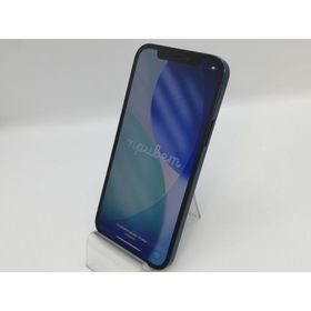 【中古】Apple SoftBank 【SIMロック解除済み】 iPhone 12 128GB ブルー MGHX3J/A【京都】保証期間１ヶ月【ランクC】