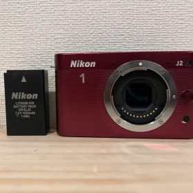 完動品 NIKON 1 J2 レッド ミラーレス #26145