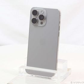 (中古)Apple iPhone15 Pro Max 512GB ナチュラルチタニウム MU6W3J/A SIMフリー(377-ud)