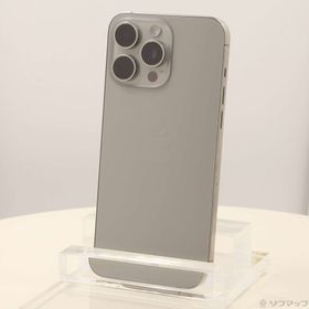 (中古)Apple iPhone15 Pro Max 512GB ナチュラルチタニウム MU6W3J/A SIMフリー(344-ud)