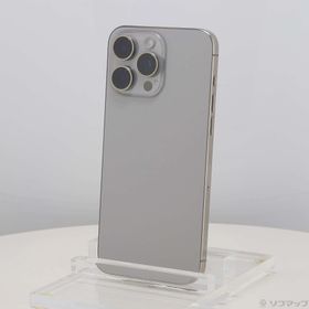(中古)Apple iPhone15 Pro Max 512GB ナチュラルチタニウム MU6W3J/A SIMフリー(198-ud)