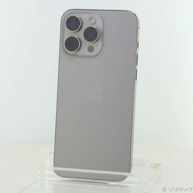 (中古)Apple iPhone15 Pro Max 512GB ナチュラルチタニウム MU6W3J/A SIMフリー(349-ud)