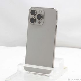 (中古)Apple iPhone15 Pro Max 512GB ナチュラルチタニウム MU6W3J/A SIMフリー(377-ud)