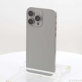 (中古)Apple iPhone15 Pro Max 512GB ナチュラルチタニウム MU6W3J/A SIMフリー(377-ud)