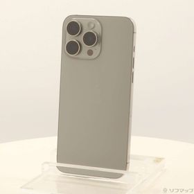 (中古)Apple iPhone15 Pro Max 512GB ナチュラルチタニウム MU6W3J/A SIMフリー(344-ud)