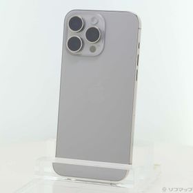 (中古)Apple iPhone15 Pro Max 512GB ナチュラルチタニウム MU6W3J/A SIMフリー(377-ud)