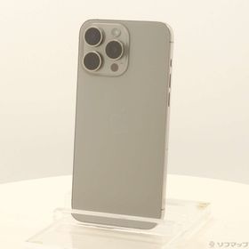 (中古)Apple iPhone15 Pro Max 512GB ナチュラルチタニウム MU6W3J/A SIMフリー(276-ud)