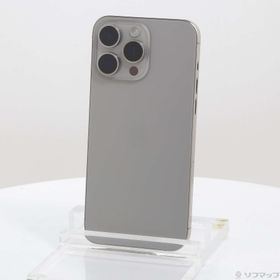 (中古)Apple iPhone15 Pro Max 512GB ナチュラルチタニウム MU6W3J/A SIMフリー(377-ud)