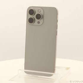 (中古)Apple iPhone15 Pro Max 512GB ナチュラルチタニウム MU6W3J/A SIMフリー(276-ud)