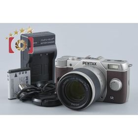 【中古】PENTAX ペンタックス Q10 シルバーブラウン + SMC 15-45mm f/2.8 ED IF 06 TELEPHOTO ZOOM シャッター回数僅少