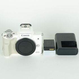 [並品 | バッテリー2個付] Canon EOS Kiss M [ボディ ホワイト] | Canon EF-Mマウント