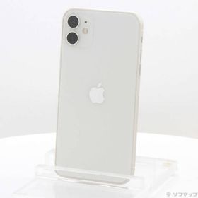 〔中古〕Apple(アップル) iPhone11 64GB ホワイト MWLU2J／A SIMフリー〔276-ud〕