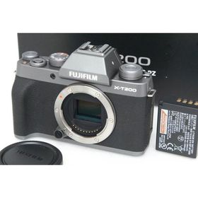 【全額返金保証】美品｜富士フイルム X-T200 ボディ ダークシルバー CA01-R5937-2K3