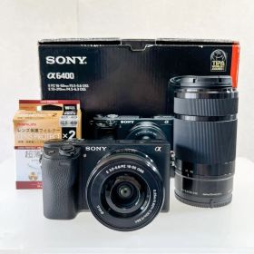 CX93 極美品！SONY α6400 ダブルズームレンズキットミラーレス一眼