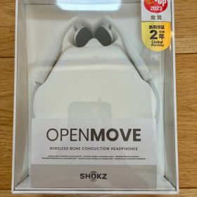 【新品未使用】Shokz OpenMove 骨伝導イヤホン 本体 ホワイト