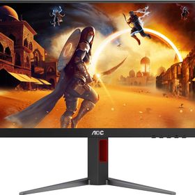 AOC IPSパネル フルHD対応23.8型ワイド液晶ディスプレイ 180Hz DP1.4 画面昇降・回転 24G4/11