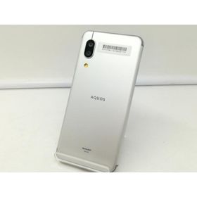 【中古】SHARP UQmobile 【SIMフリー】 AQUOS sense3 シルバーホワイト 4GB 64GB SHV45-u【札幌】保証期間１ヶ月【ランクA】