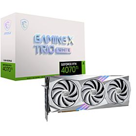 (中古)MSI (展示品) MSI GeForce RTX 4070 Ti GAMING X TRIO WHITE 12G(262-ud)