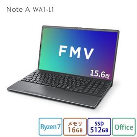 ノートパソコン 新品 FMV Note A WA1-L1 15.6型 Windows11 Home Ryzen7 メモリ16GB SSD512GB Office付き FMVWL1A175