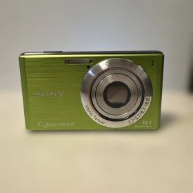 SONY カメラ DSC-W530 充電器 グリーン コンデジ 動作品