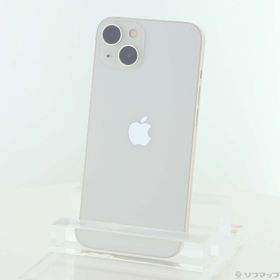 (中古)Apple iPhone13 128GB スターライト MLND3J/A SIMフリー(377-ud)