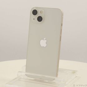 (中古)Apple iPhone13 128GB スターライト MLND3J/A SIMフリー(377-ud)