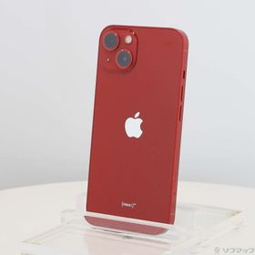 (中古)Apple iPhone13 128GB プロダクトレッド MLNF3J/A SIMフリー(258-ud)