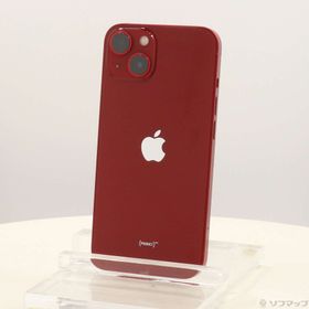 (中古)Apple iPhone13 128GB プロダクトレッド MLNF3J/A SIMフリー(196-ud)