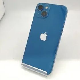 【中古】Apple SoftBank 【SIMフリー】 iPhone 13 128GB ブルー MLNG3J/A【広島本通】保証期間１ヶ月【ランクC】