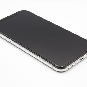 バッテリー状態良好(100%) iPhoneX 256GB SIMロック解除済み シルバー Bランク