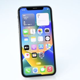 【液晶美品＊動作可＊電池100 %】SIMフリーiPhone X 256GB スペースグレイ