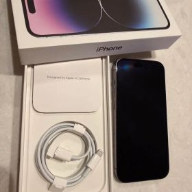 iPhone 14 Pro ディープパープル 本体 SIMフリー充電コード新品付