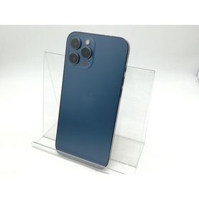 【中古】Apple SoftBank 【SIMロック解除済み】 iPhone 12 Pro Max 256GB パシフィックブルー MGD23J/A【秋葉本店】保証期間１ヶ月【ランクC】